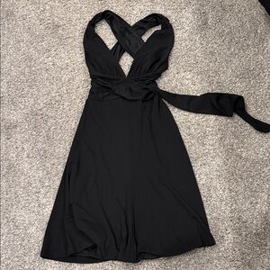 White House Black Market Black Backless Dress